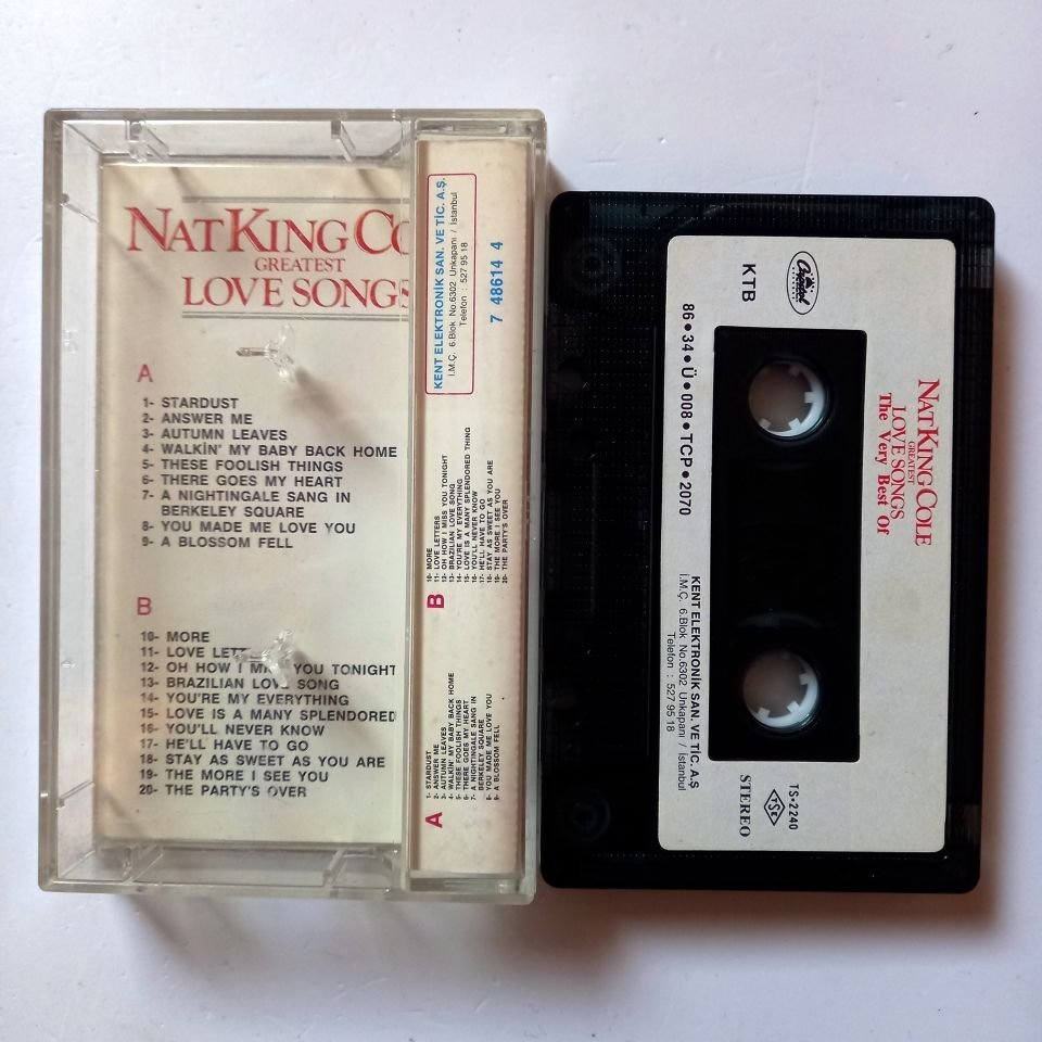 NAT KING COLE - GREATEST LOVE SONGS (1986) - KASET 2.EL