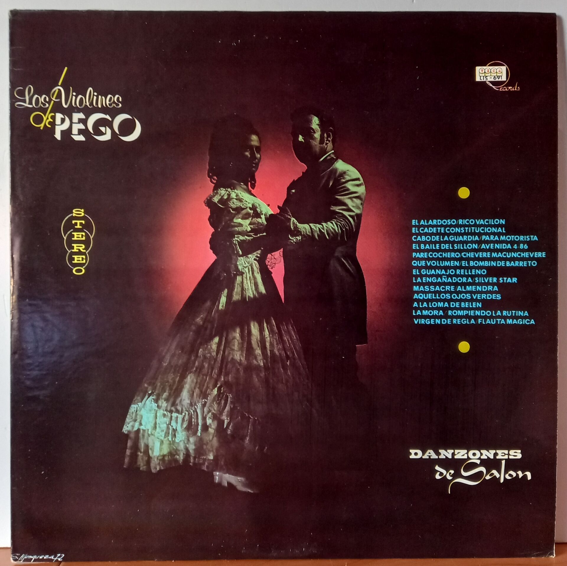 LOS VIOLINES DE PEGO – DANZONES DE SALON - LP 2.EL PLAK