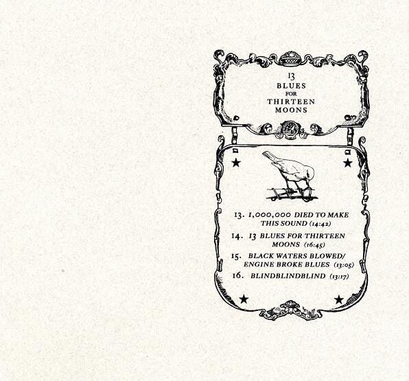 THEE SILVER MT. ZION MEMORIAL ORCHESTRA & TRA-LA-LA BAND – 13 BLUES FOR THIRTEEN MOONS (2008) - CD GATEFOLD CARD SLEEVE AMBALAJINDA SIFIR