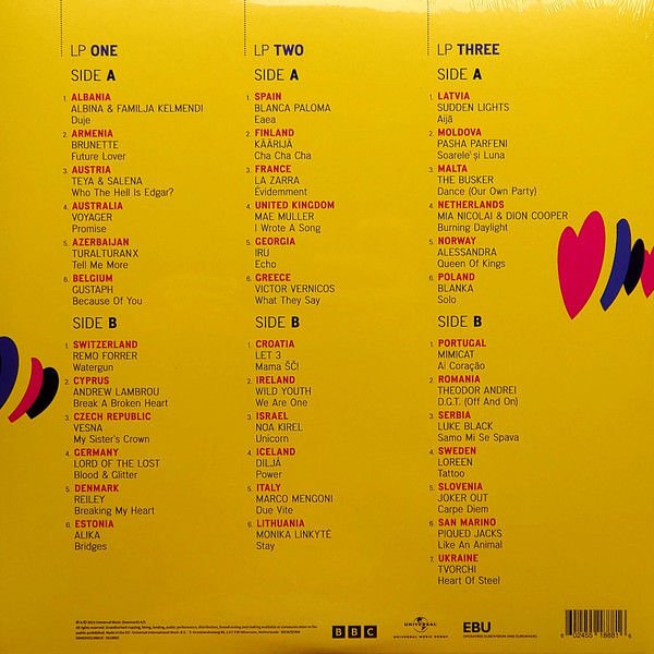 EUROVISION SONG CONTEST UNITED KINGDOM LIVERPOOL 2023 2XLP LIMITED EDITION SIFIR PLAK