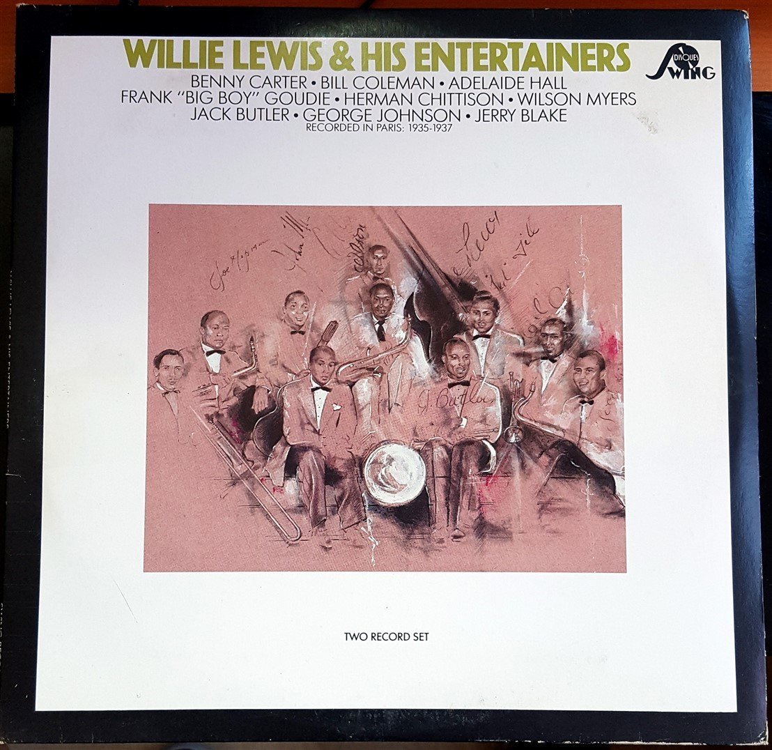 WILLIE LEWIS & HIS ENTERTAINERS - BENNY CARTER BILL COLEMAN RECORDED IN PARIS: 1935-1937 (1985) 2PLAK 2.EL