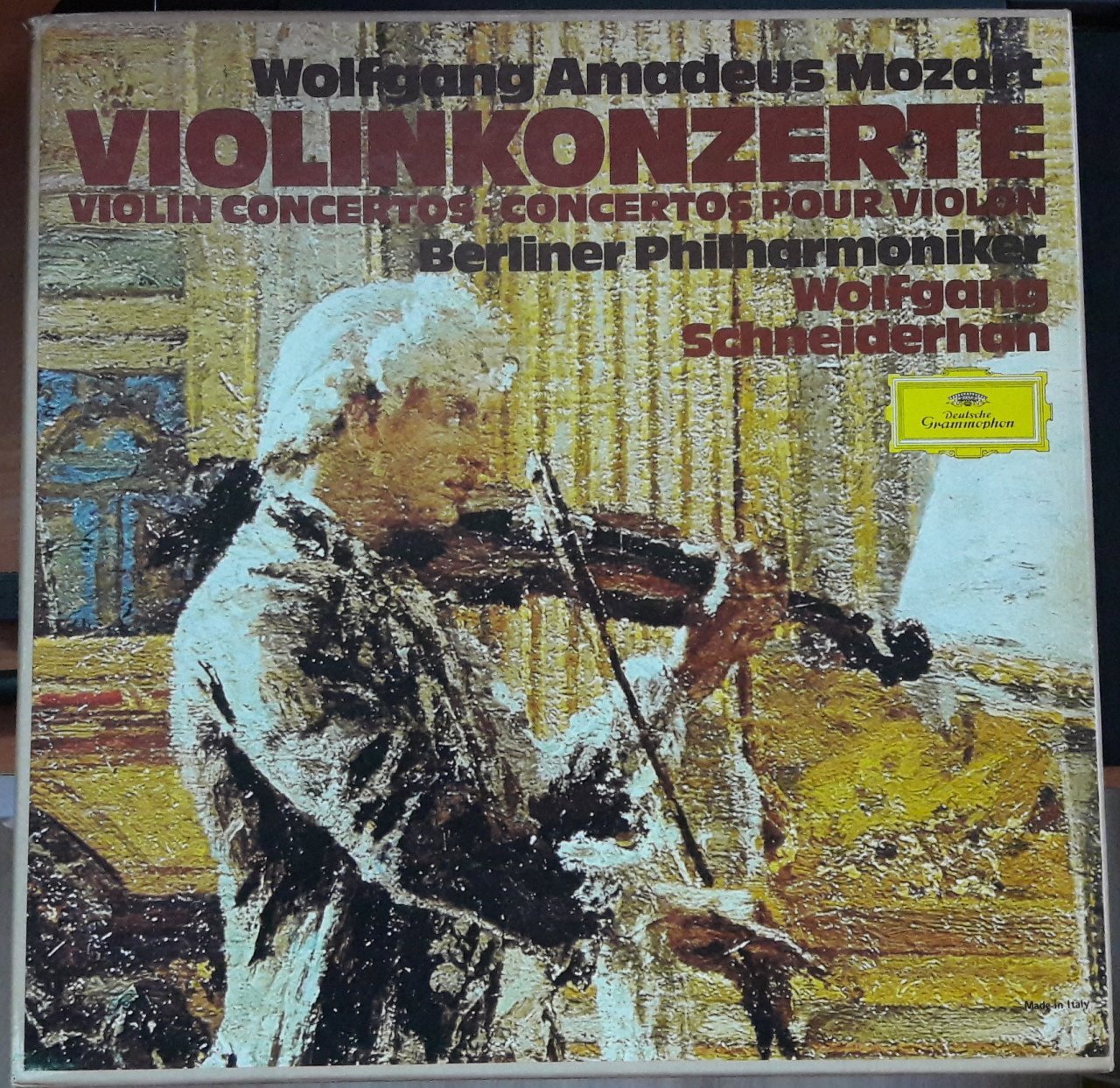 MOZART: VIOLIN CONCERTOS WOLFGANG SCHNEIDERHAN BERLINER PHILHARMONIKER - 3LP 2.EL