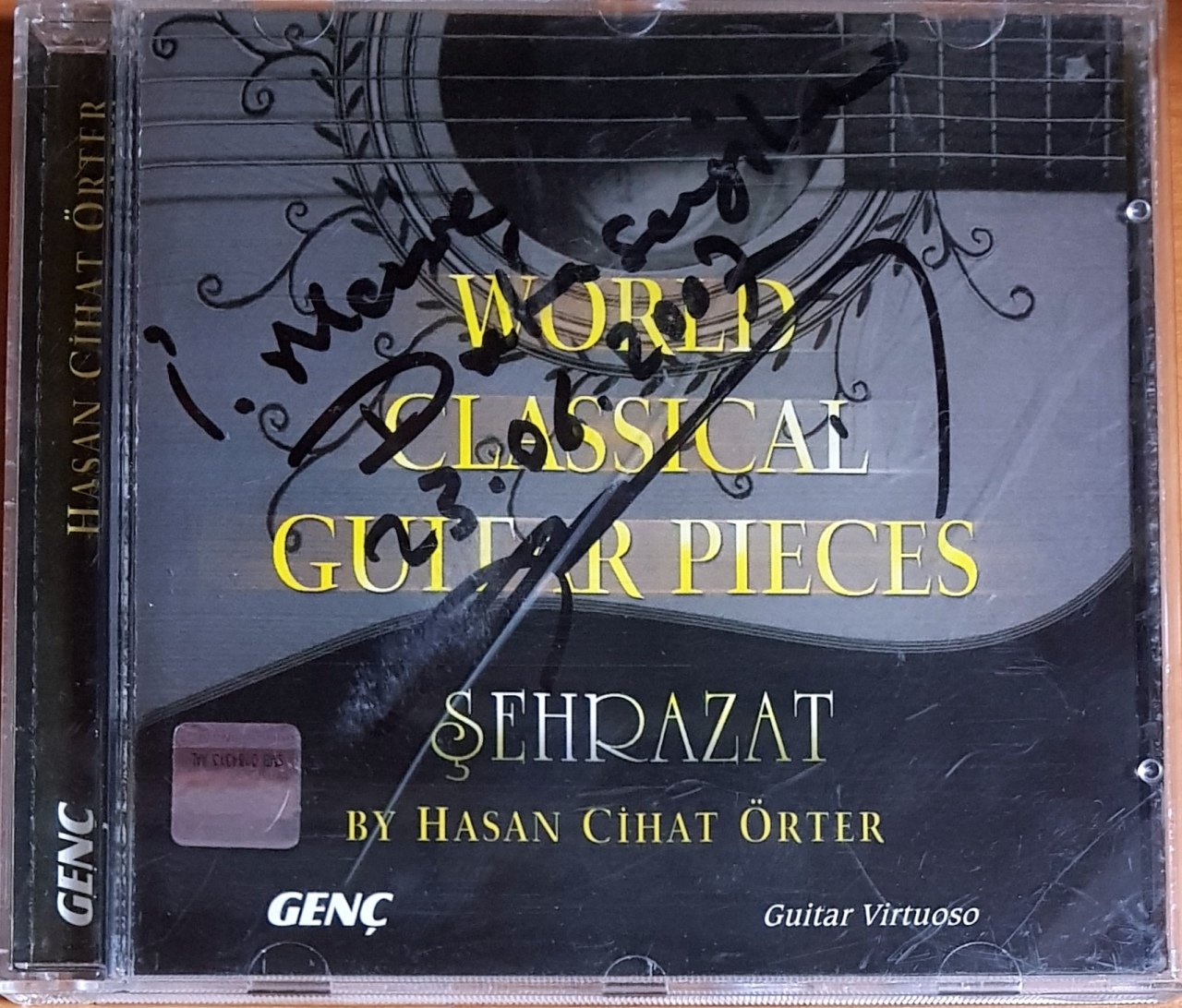 WORLD CLASSICAL GUITAR PIECES / ŞEHRAZAT BY HASAN CİHAT ÖRTER (2007) İMZALI GENÇ CD 2.EL