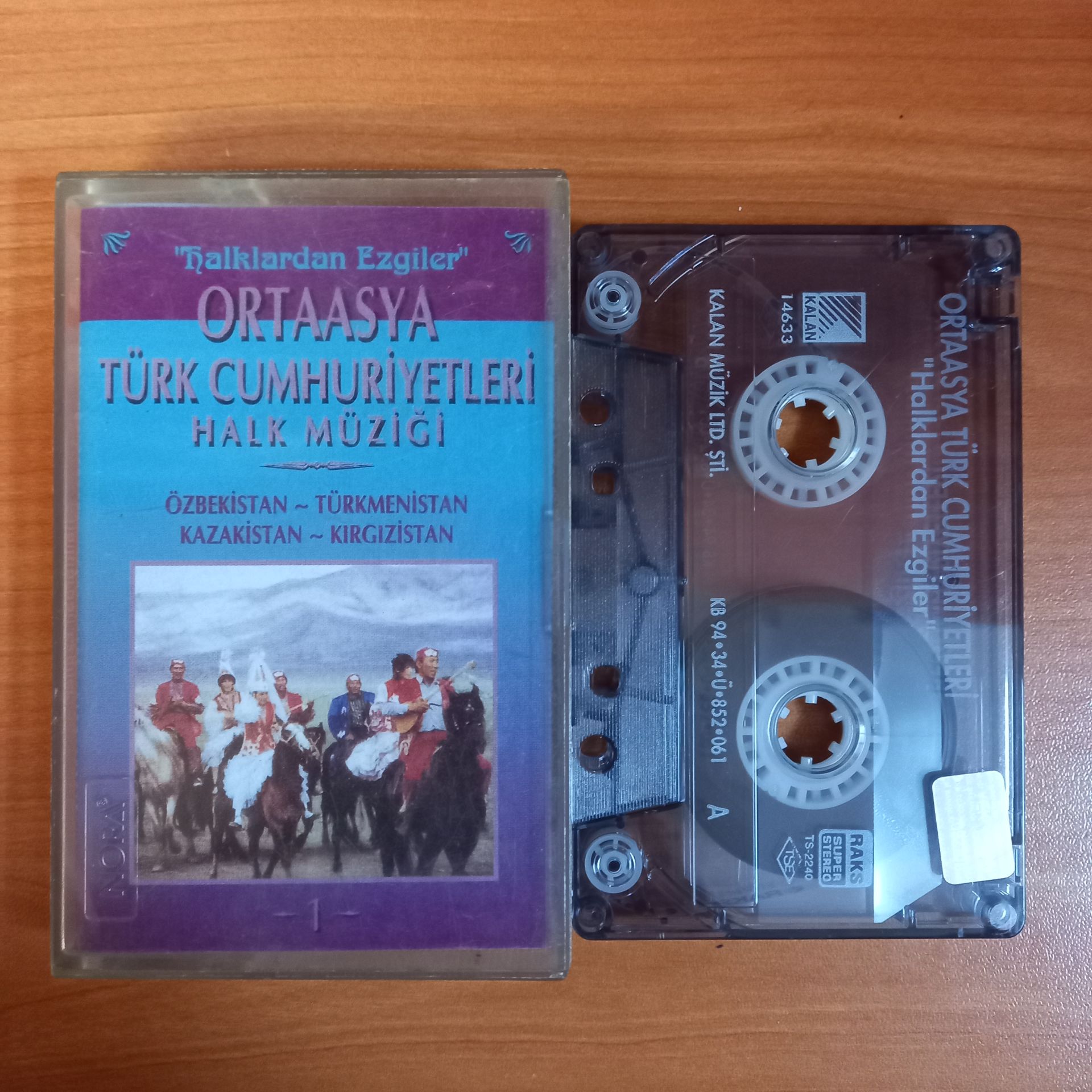 ORTA ASYA TÜRK CUMHURİYETLERİ / HALKLARDAN EZGİLER / DERLEYEN: MUAMMER KETENCOĞLU (1994) - KASET 2.EL
