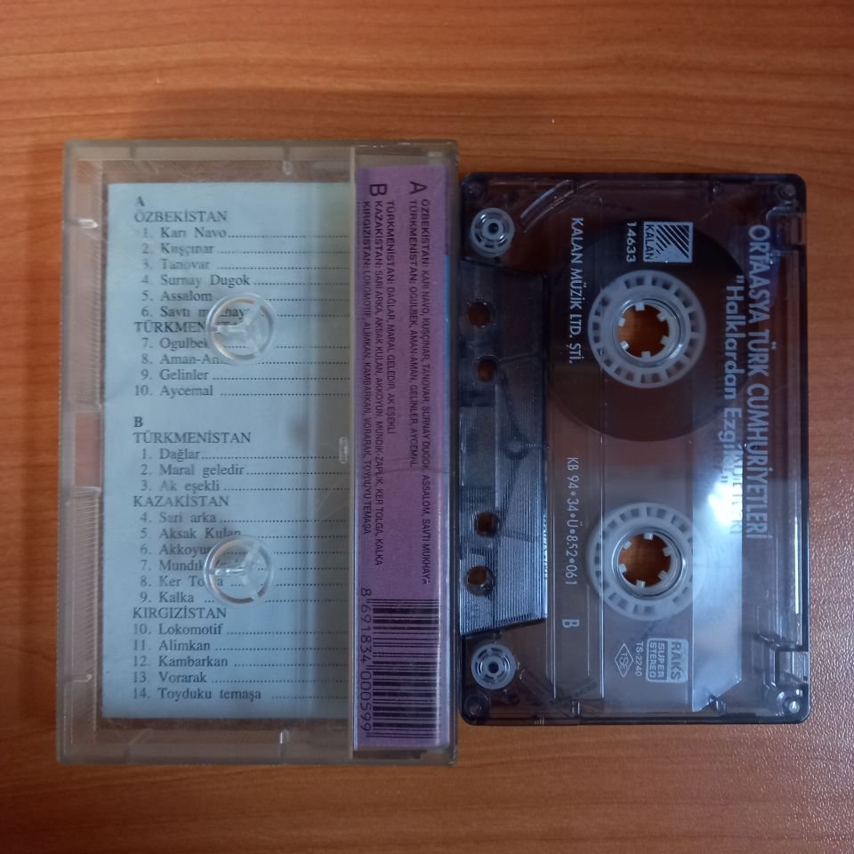ORTA ASYA TÜRK CUMHURİYETLERİ / HALKLARDAN EZGİLER / DERLEYEN: MUAMMER KETENCOĞLU (1994) - KASET 2.EL
