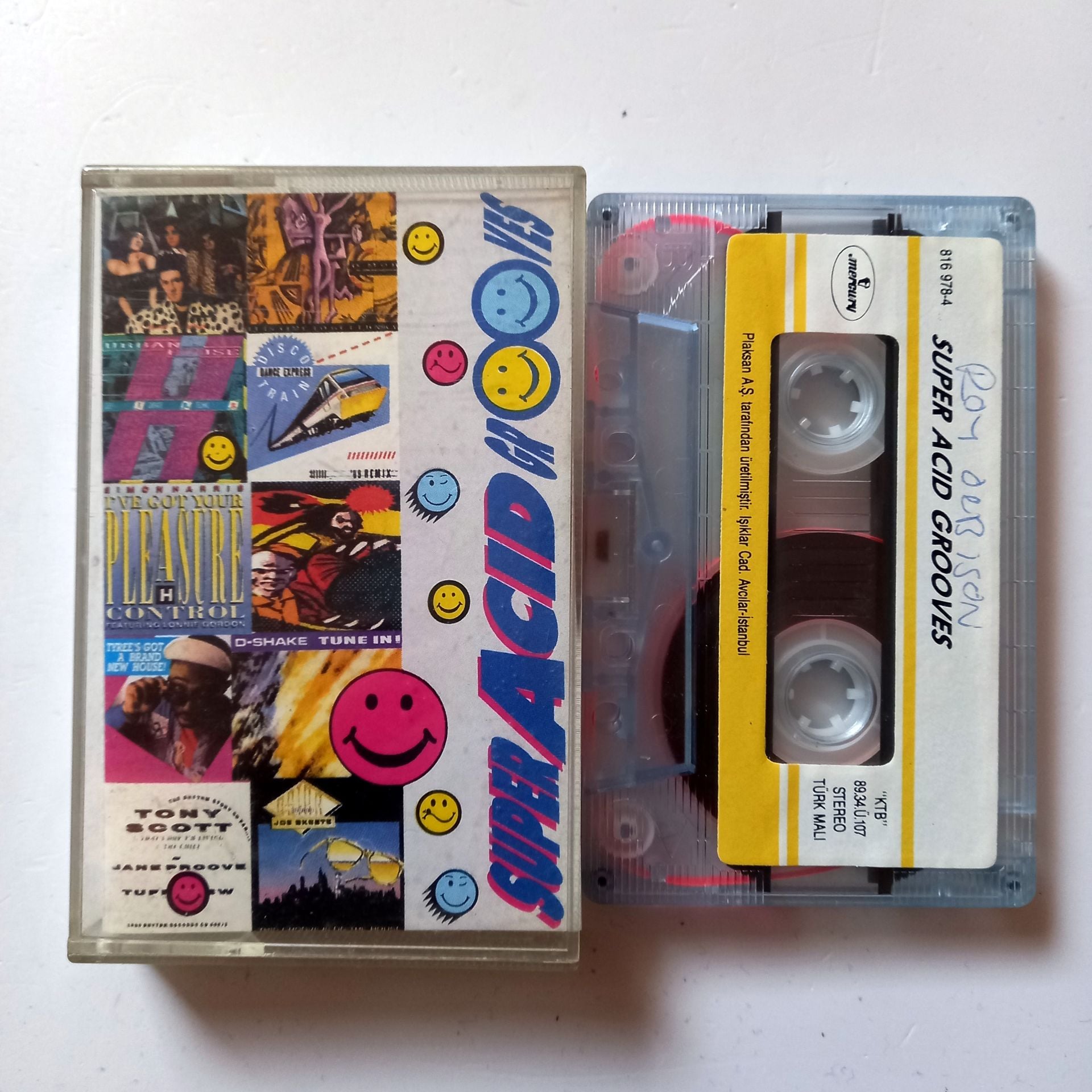 SUPER ACID GROOVES / SIMON HARRIS, D-SHAKE, S-EXPRESS, D. MOB, DANCE EXPRESS (1989) - KASET 2.EL