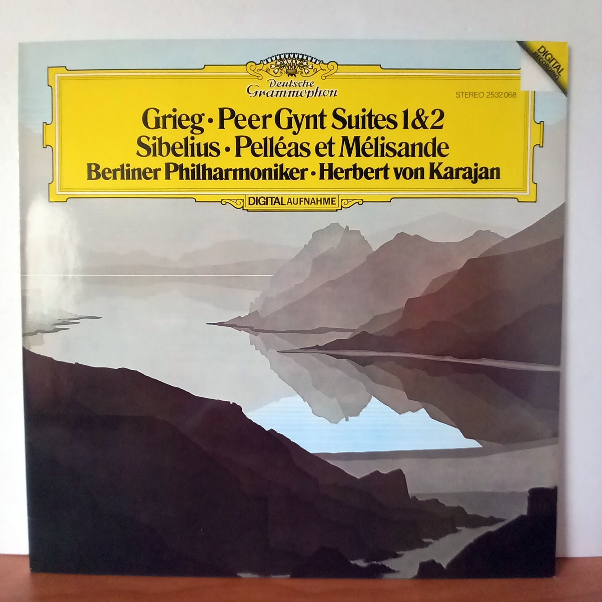 GRIEG: PEER GYNT SUITES 1 & 2, SIBELIUS: PELLEAS ET MELISANDE / BERLINER PHILHARMONIKER, HERBERT VON KARAJAN (1983) - LP 2.EL PLAK