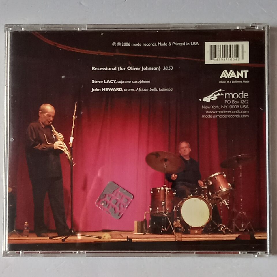 STEVE LACY, JOHN HEWARD – RECESSIONAL / FOR OLIVER JOHNSON (2006) - CD 2.EL