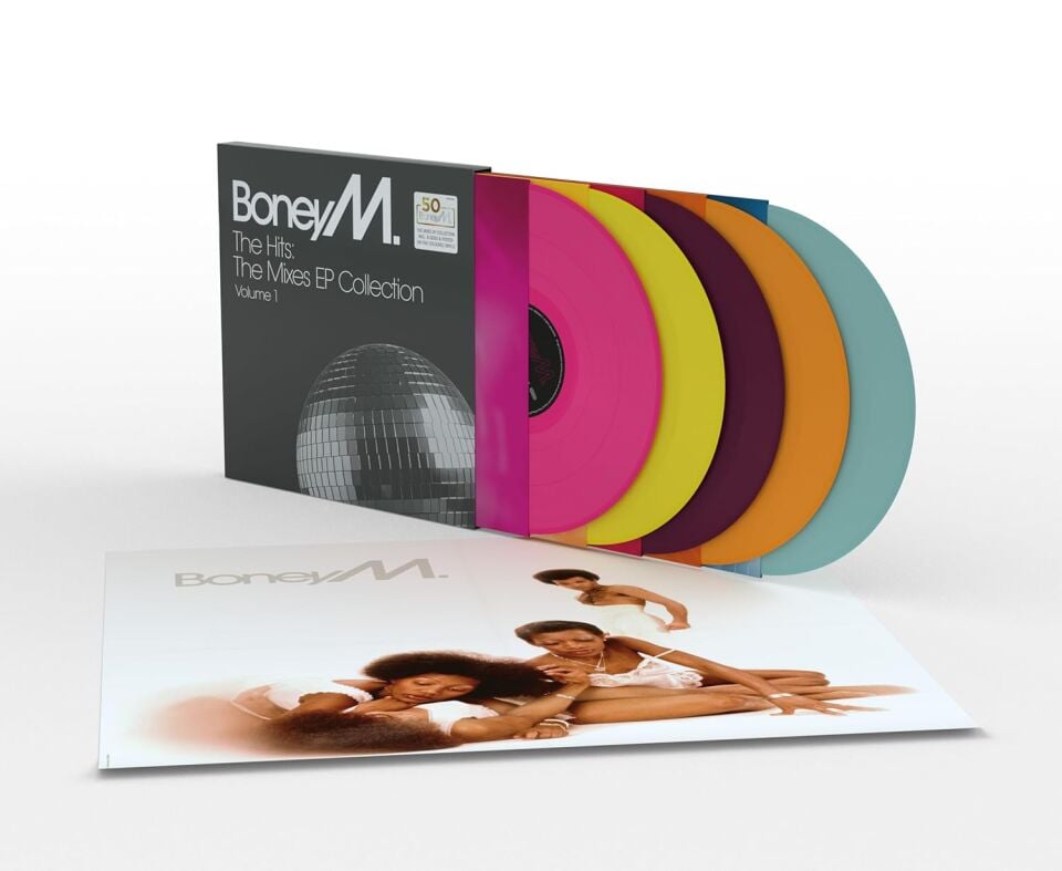 BONEY M - THE HITS: THE MIXES EP COLLECTION VOL 1 (2025) - 5 x 12'' 33RPM MAXI SINGLES BOX SET COLOURED VINYL SIFIR PLAK