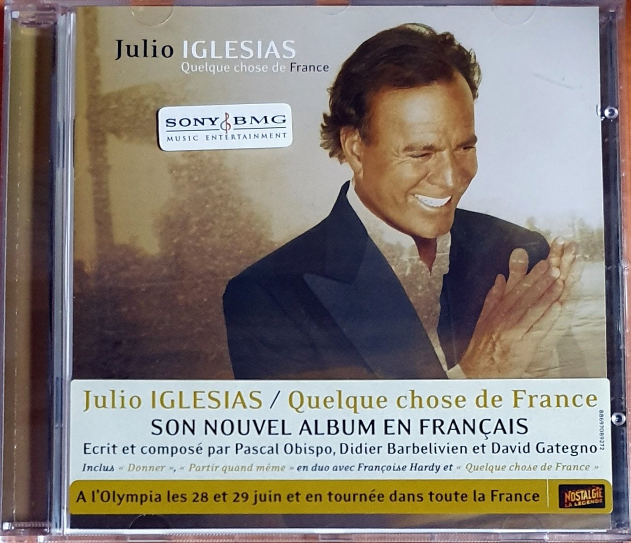 JULIO IGLESIAS - QUELQUE CHOSE DE FRANCE (2007) COLUMBIA CD 2.EL