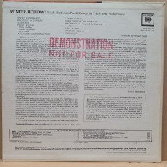 SKITCH HENDERSON - WINTER HOLIDAY / NEW YORK PHILHARMONIC (1962) - LP 2.EL PROMO PLAK