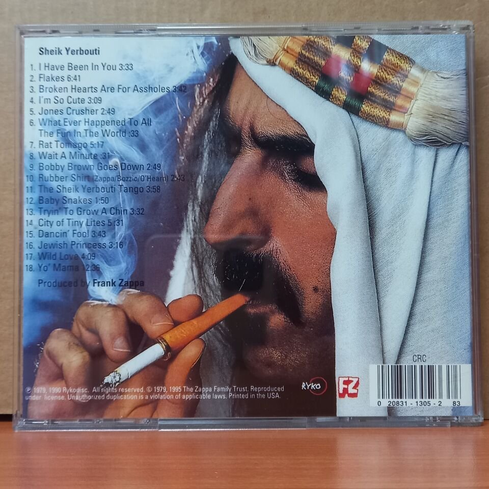 FRANK ZAPPA - SHEIK YERBOUTI - CD 2.EL