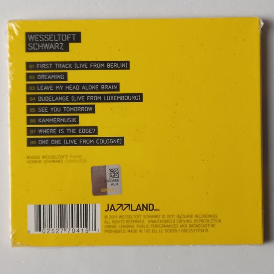 BUGGE WESSELTOFT, HENRIK SCHWARZ – DUO (2011) - CD AMBALAJINDA SIFIR