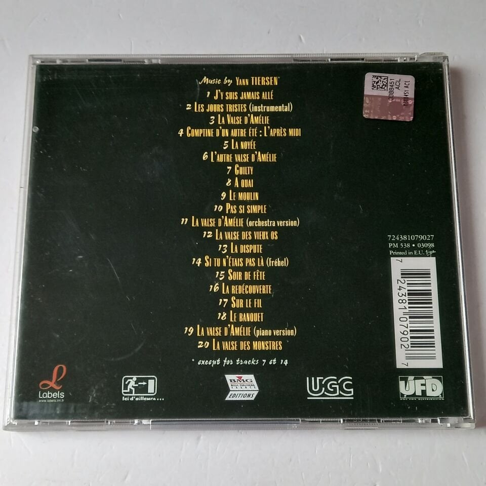 AMELIE FROM MONTMARTRE - MUSIC BY YANN TIERSEN (2001) - CD 2.EL