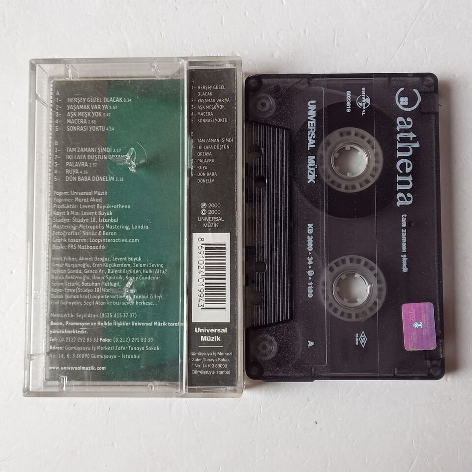 ATHENA - TAM ZAMANI ŞİMDİ (2000) - KASET 2.EL
