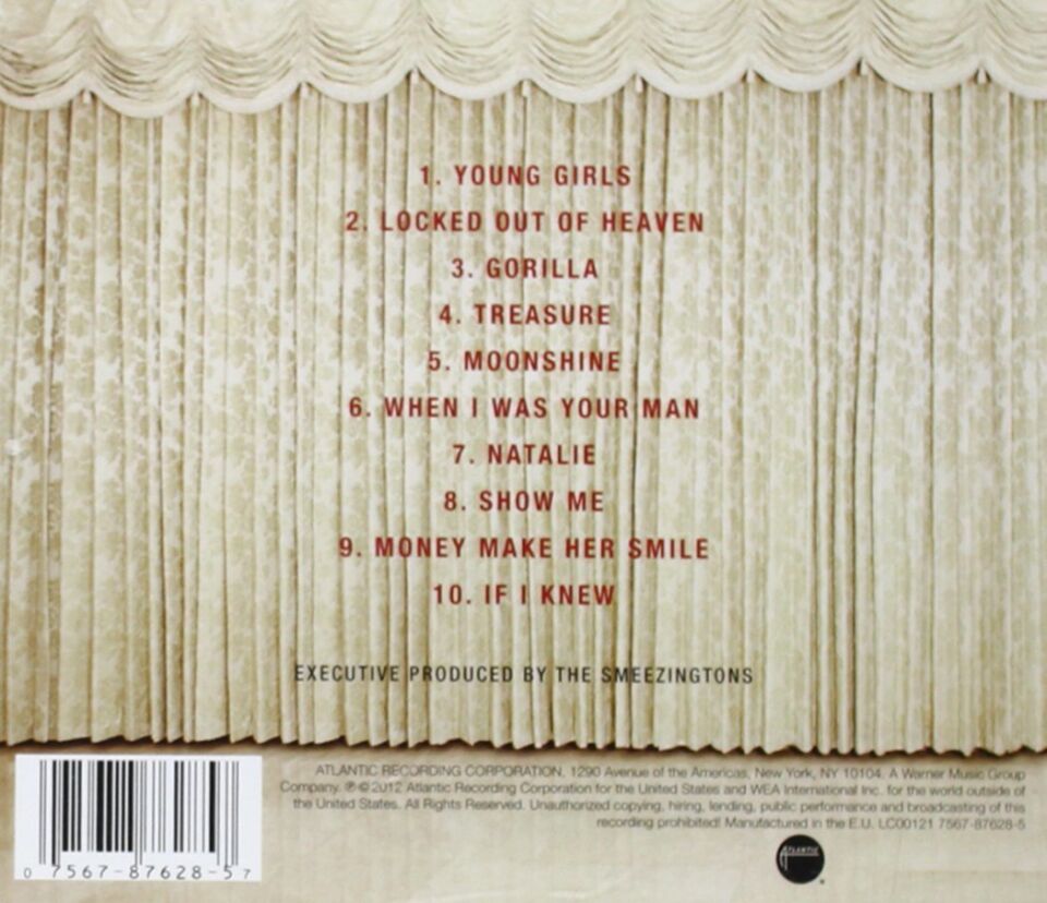BRUNO MARS - UNORTHODOX JUKEBOX (2012) - CD JEWEL CASE AMBALAJINDA SIFIR