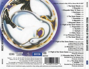 CAMEL – MUSIC INSPIRE D BY THE SNOW GOOSE (1975) CD AMBALAJINDA SIFIR