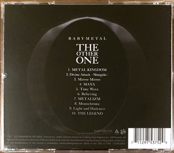 BABYMETAL – THE OTHER ONE (2023) - CD JEWEL CASE AMBALAJINDA SIFIR