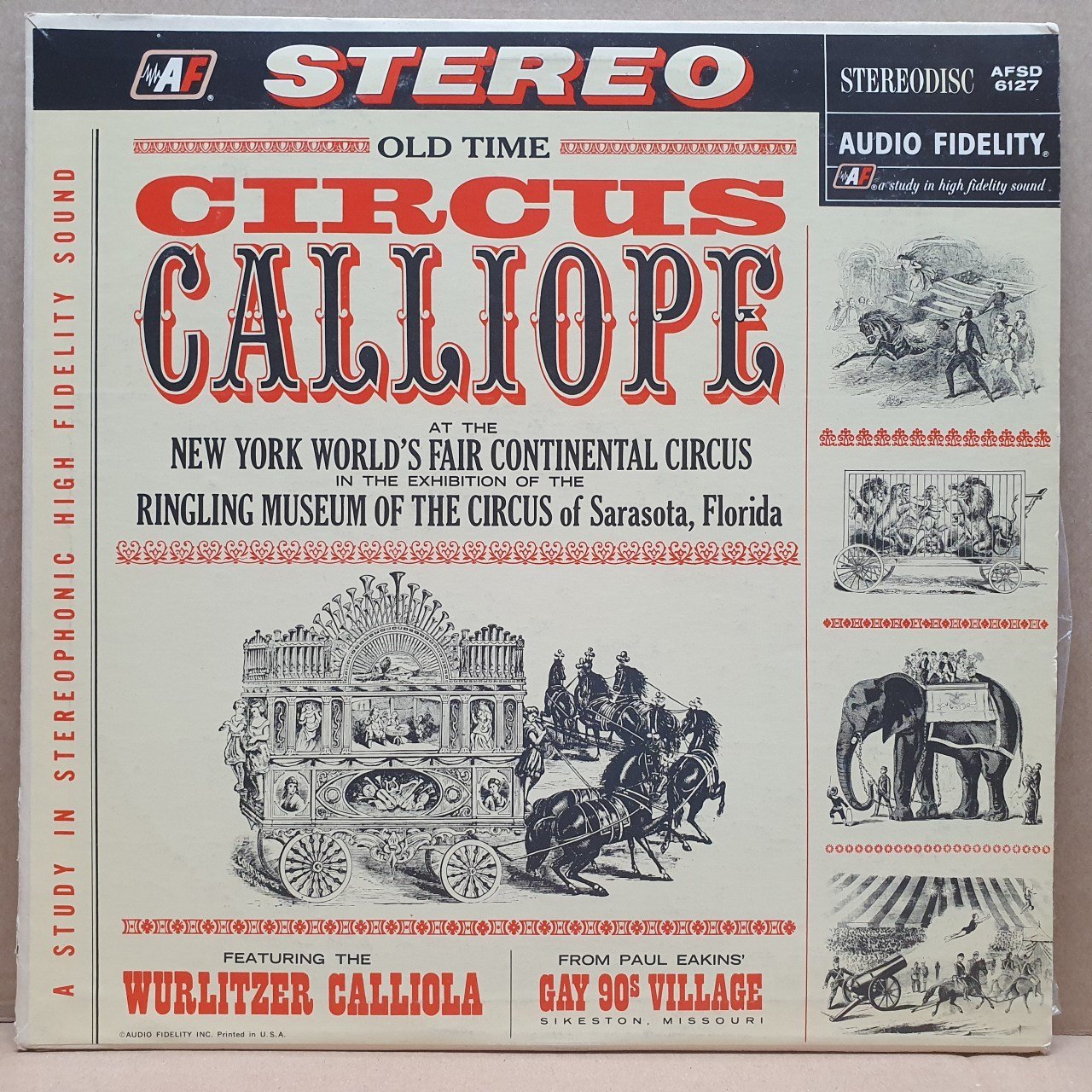 PAUL EAKINS - OLD TIME CIRCUS CALIOPE (1964) - LP 2.EL PLAK