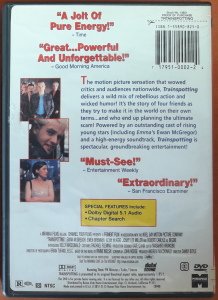 TRAINSPOTTING - EWAN McGREGOR - DANNY BOYLE - DVD 2.EL 1. BÖLGE TR ALTYAZI YOKTUR