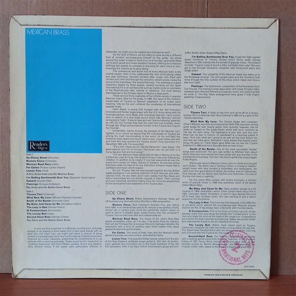 FESTIVAL OF INTERNATIONAL HITS 2 - MEXICAN BRASS - LP 2.EL PLAK