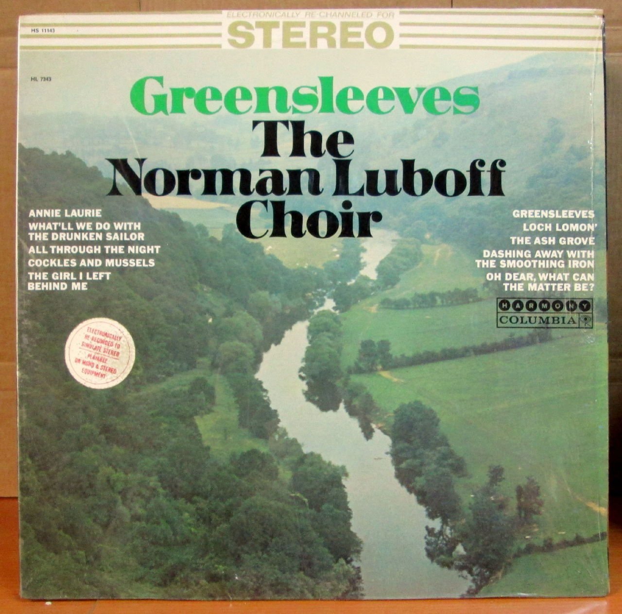 THE NORMAN LUBOFF CHOIR - GREENSLEEVES LP 2.EL