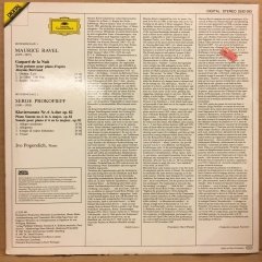 RAVEL GASPARD DE LA NUIT / PROKOFIEV PIANO SONATA NO.6 IVO POGORELICH 1983 2.EL PLAK