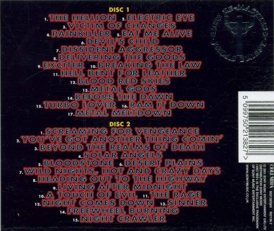 JUDAS PRIEST - METAL WORKS 73-93 (1993) - 2CD COMPILATION 2002 REISSUE JEWEL CASE AMBALAJINDA SIFIR