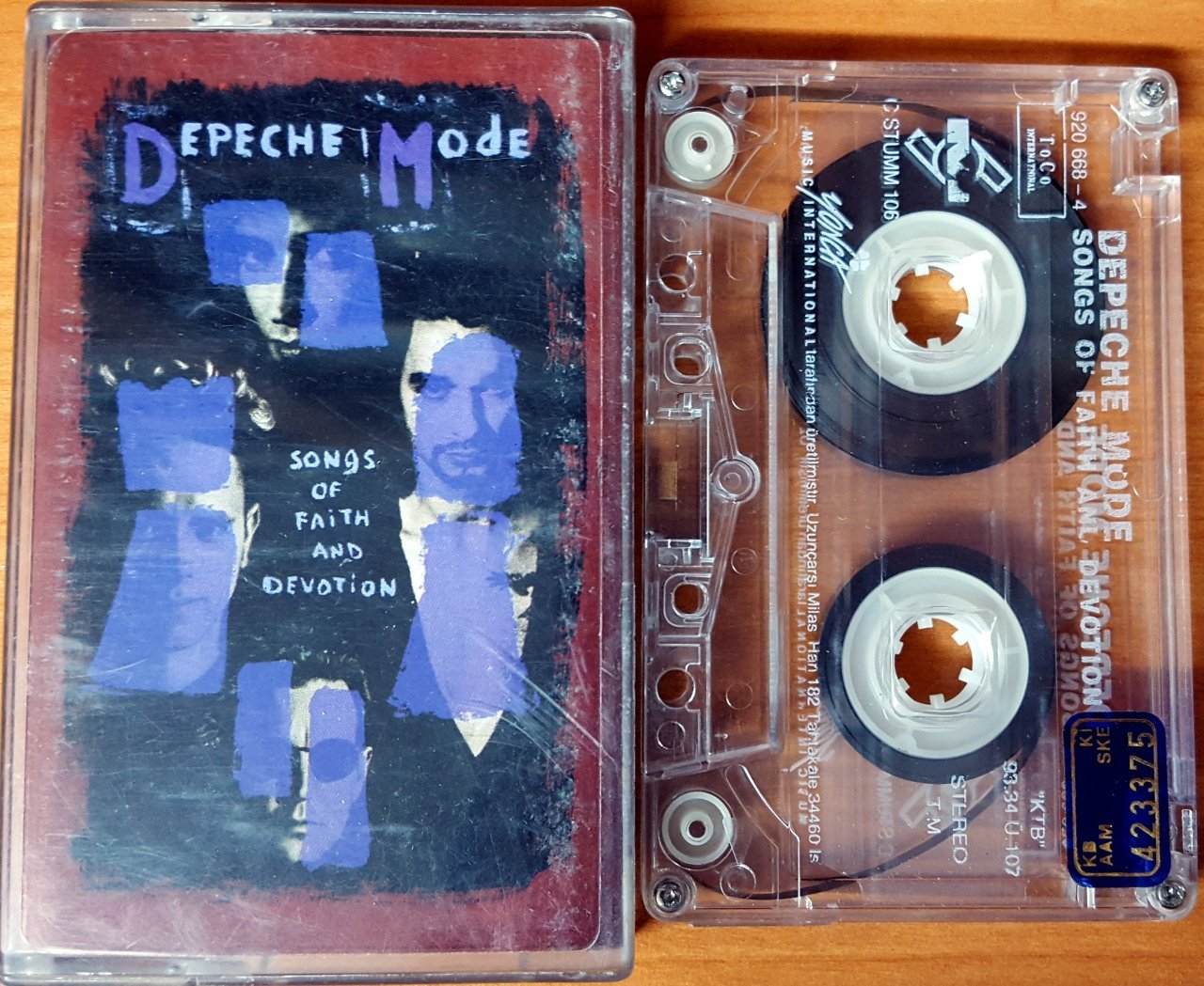 DEPECHE MODE - SONGS OF FAITH AND DEVOTION (1993) YONCA CASSETTE MADE IN TURKEY ''USED''