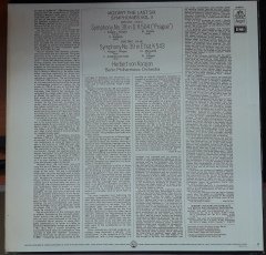 MOZART SYMPHONIES NOS 38 & 39 BERLINER PHILHARMONIKER KARAJAN - LP 2.EL
