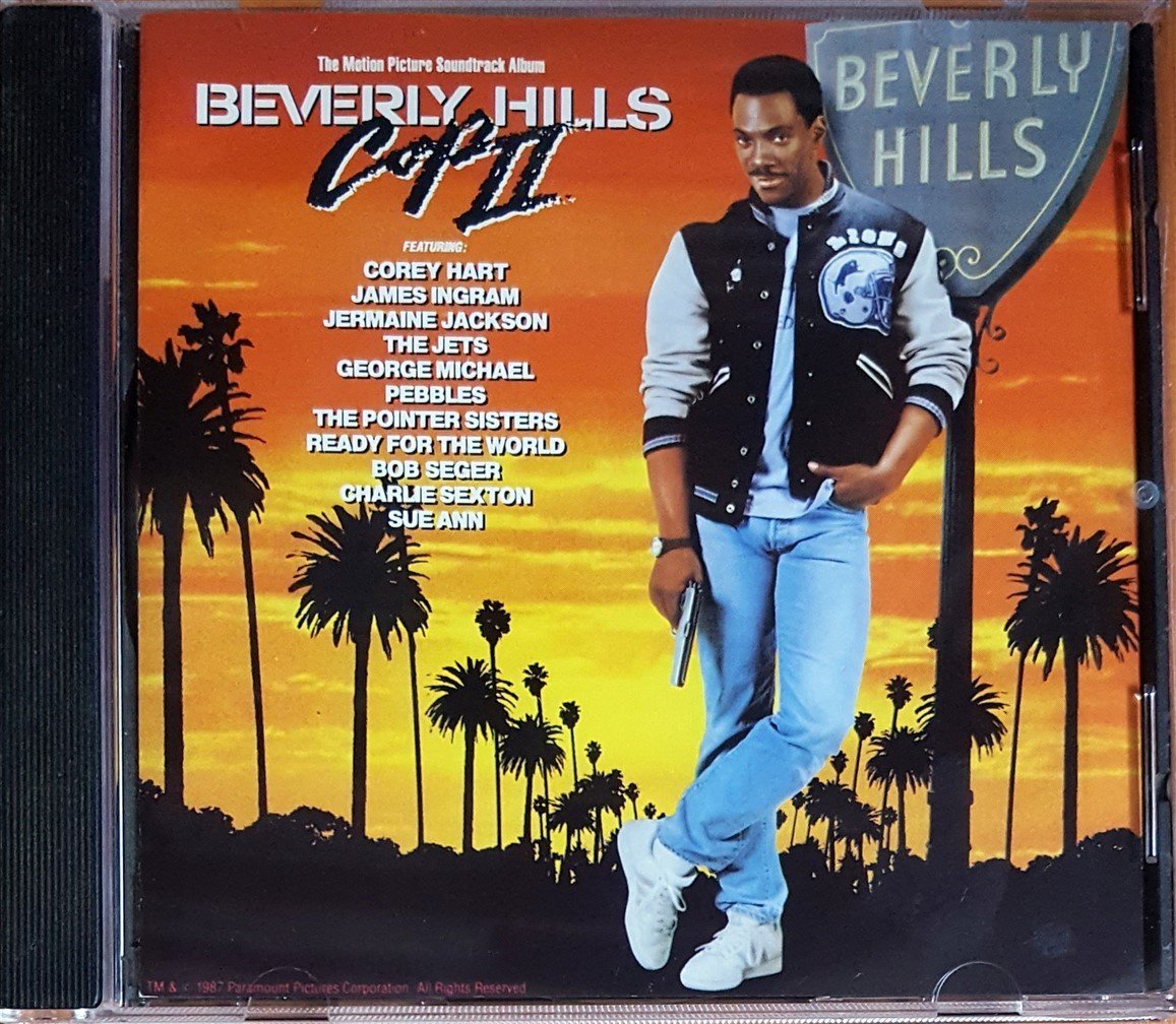 BEVERLY HILLS COP II SOUNDTRACK / COREY HART, JAMES INGRAM, THE JETS, PEBBLES, BOB SEGER, SUE ANN (1987) MCA RECORDS CD 2.EL