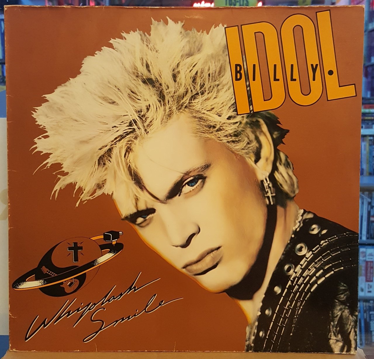 BILLY IDOL - WHIPLASH SMILE (1986) - LP 2.EL PLAK