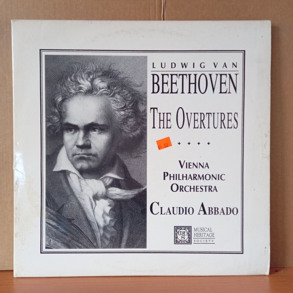 LUDWIG VAN BEETHOVEN – THE OVERTURES / VIENNA PHILHARMONIC ORCHESTRA, CLAUDIO ABBADO (1987) - 2LP 2.EL PLAK