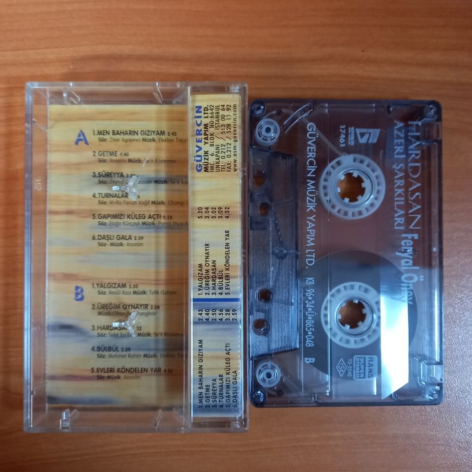 FERYAL ÖNEY - HARDASAN / AZERİ ŞARKILARI (1996) - KASET 2.EL