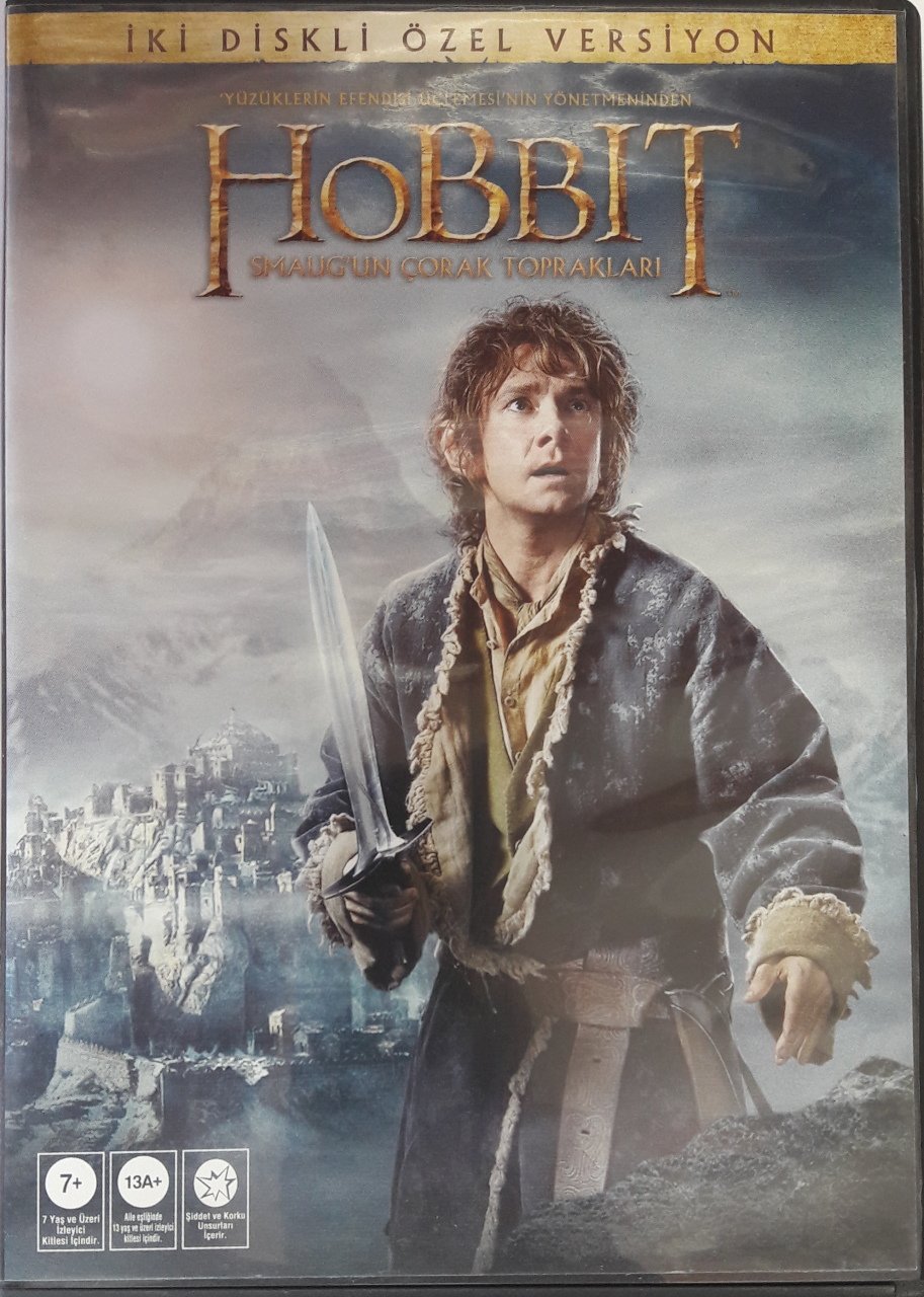 HOBBIT SMAUG'UN ÇORAK TOPRAKLARI - THE HOBBIT - THE DESOLATION OF SMAUG - MARTIN FREEMAN - IAN McKELLEN - PETER JACKSON - 2DVD 2.EL