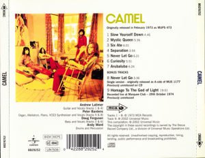 CAMEL – CAMEL (1973) CD AMBALAJINDA SIFIR