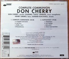 DON CHERRY - COMPLETE COMMUNION (1966) 2000 REISSUE CD 2.EL