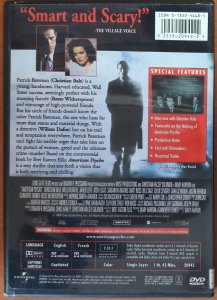 AMERICAN PSYCHO - CHRISTIAN BALE - REESE WITHERSPOON - WILLEM DAFOE - DVD 2.EL 1. BÖLGE TR ALTYAZI YOKTUR