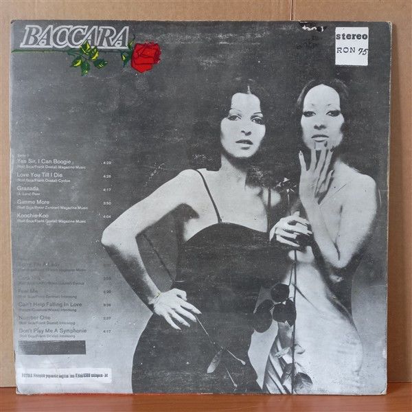 BACCARA – BACCARA (1978) - LP 2.EL YERLİ BASKI PLAK
