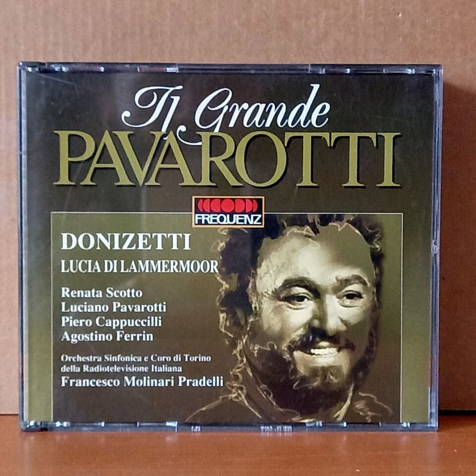 LUCIANO PAVAROTTI / DONIZETTI: LUCIA DI LAMMERMOOR / RENATA SCOTTO, PIERO CAPPUCCILLI, FRANCESCO MOLINARI-PRADELLI (1991) - 2CD 2.EL