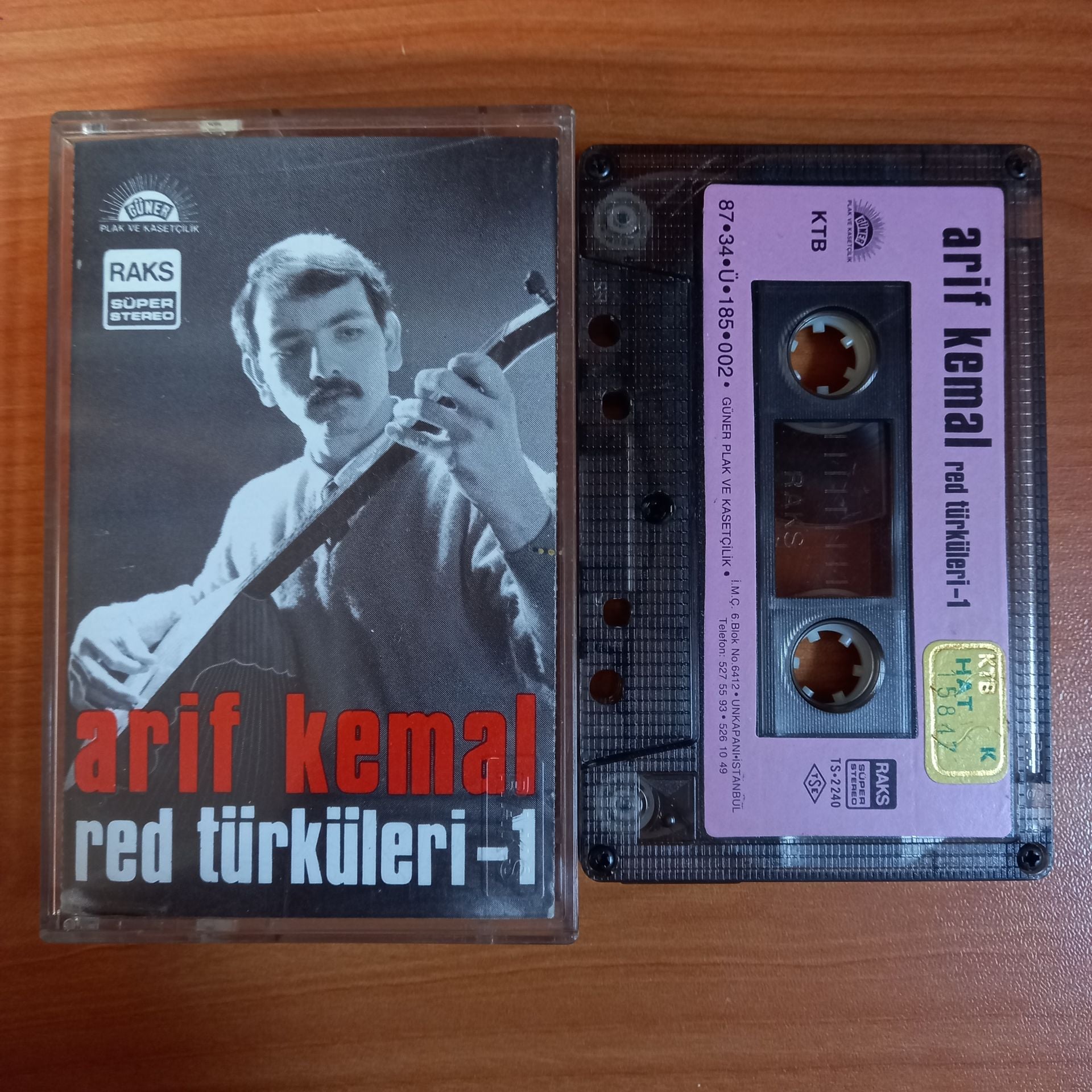ARİF KEMAL - RED TÜRKÜLERİ 1 (1987) - KASET 2.EL