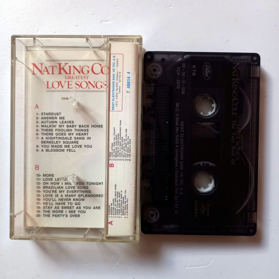 NAT KING COLE - GREATEST LOVE SONGS (1986) - KASET 2.EL