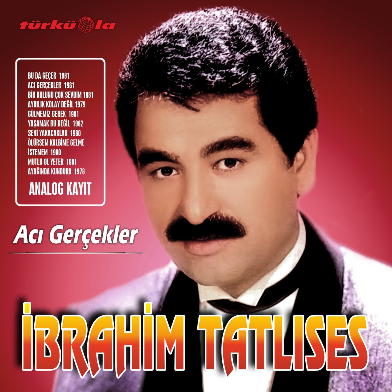 İBRAHİM TATLISES - ACI GERÇEKLER - MUTLU OL YETER (1980) - LP 2020 BASIM SIFIR PLAK