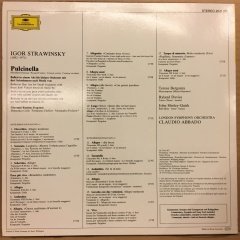 STRAVINSKY PULCINELLA LSO CLAUDIO ABBADO 1979 2.EL PLAK