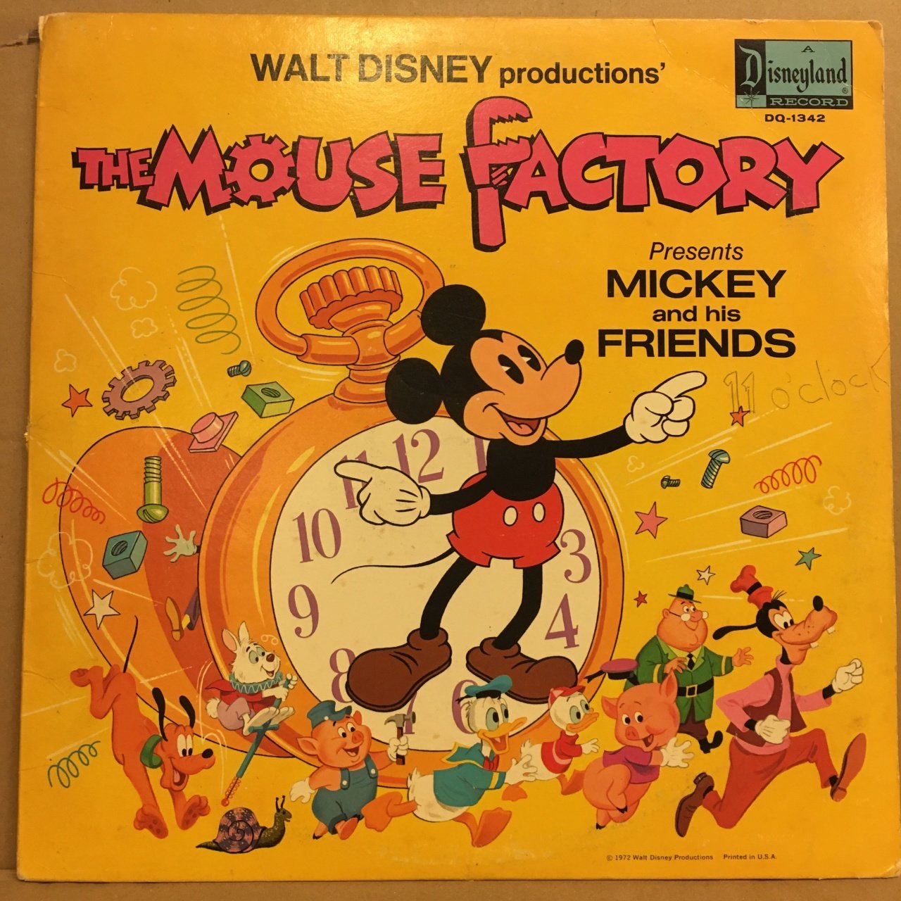 THE MOUSE FACTORY, MICKEY AND HIS FRIENDS WALT DISNEY (1972) 2.EL PLAK