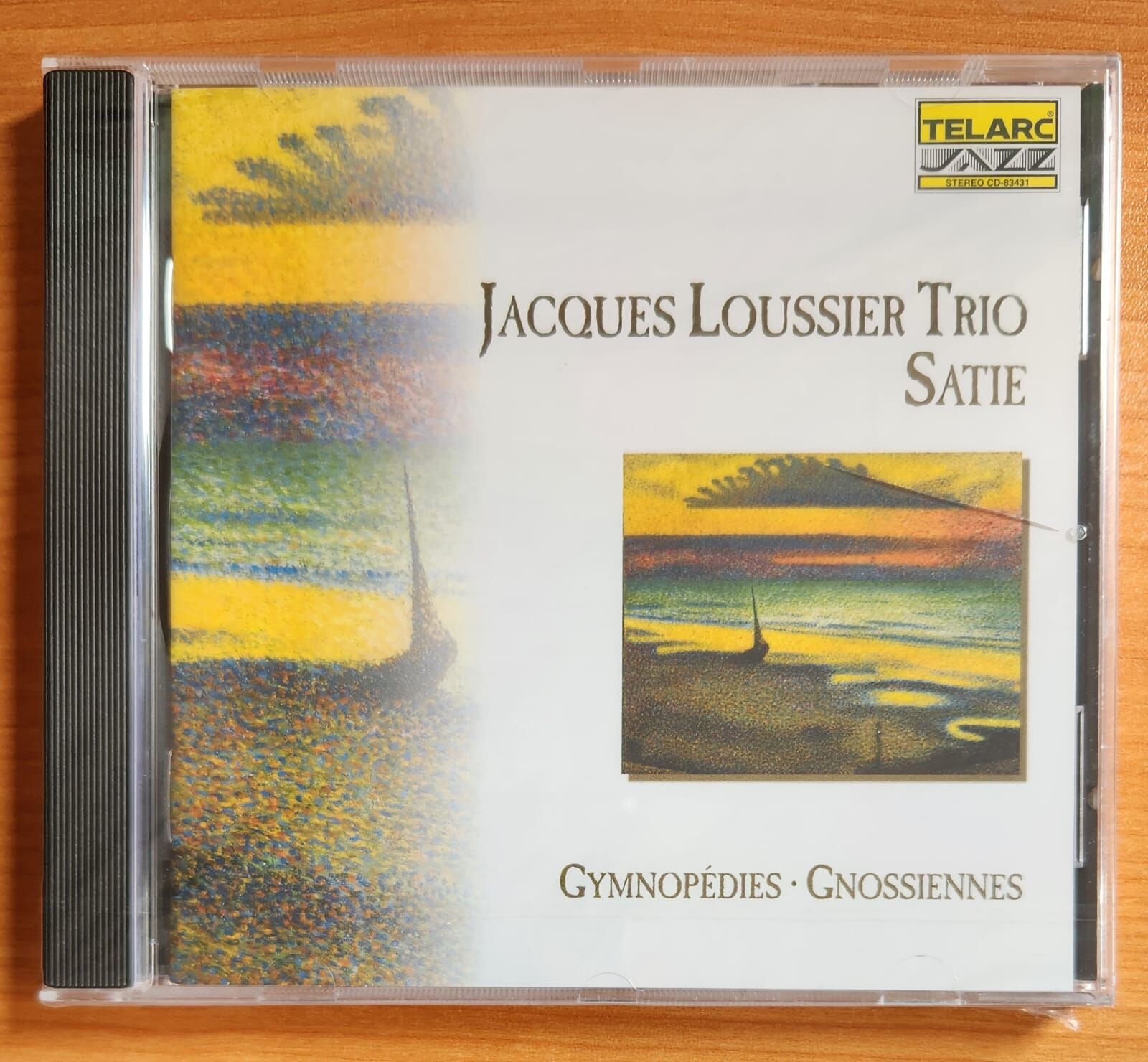 JACQUES LOUSSIER TRIO – SATIE: GYMNOPEDIES / GNOSSIENNES (1998) - CD JEWEL CASE AMBALAJINDA SIFIR