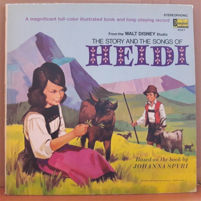 THE STORY AND THE SONGS OF HEIDI - WALT DISNEY - LP PLAK 2.EL (JOHANNA SPYRI)