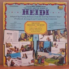 THE STORY AND THE SONGS OF HEIDI - WALT DISNEY - LP PLAK 2.EL (JOHANNA SPYRI)