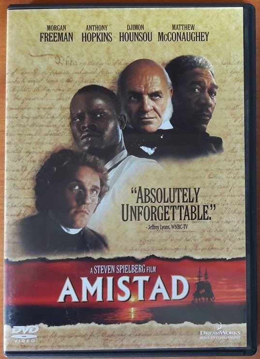 AMISTAD - MORGAN FREEMAN - ANTHONY HOPKINS - MATTHEW McCONAUGHEY - STEVEN SPIELBERG - DVD 2.EL
