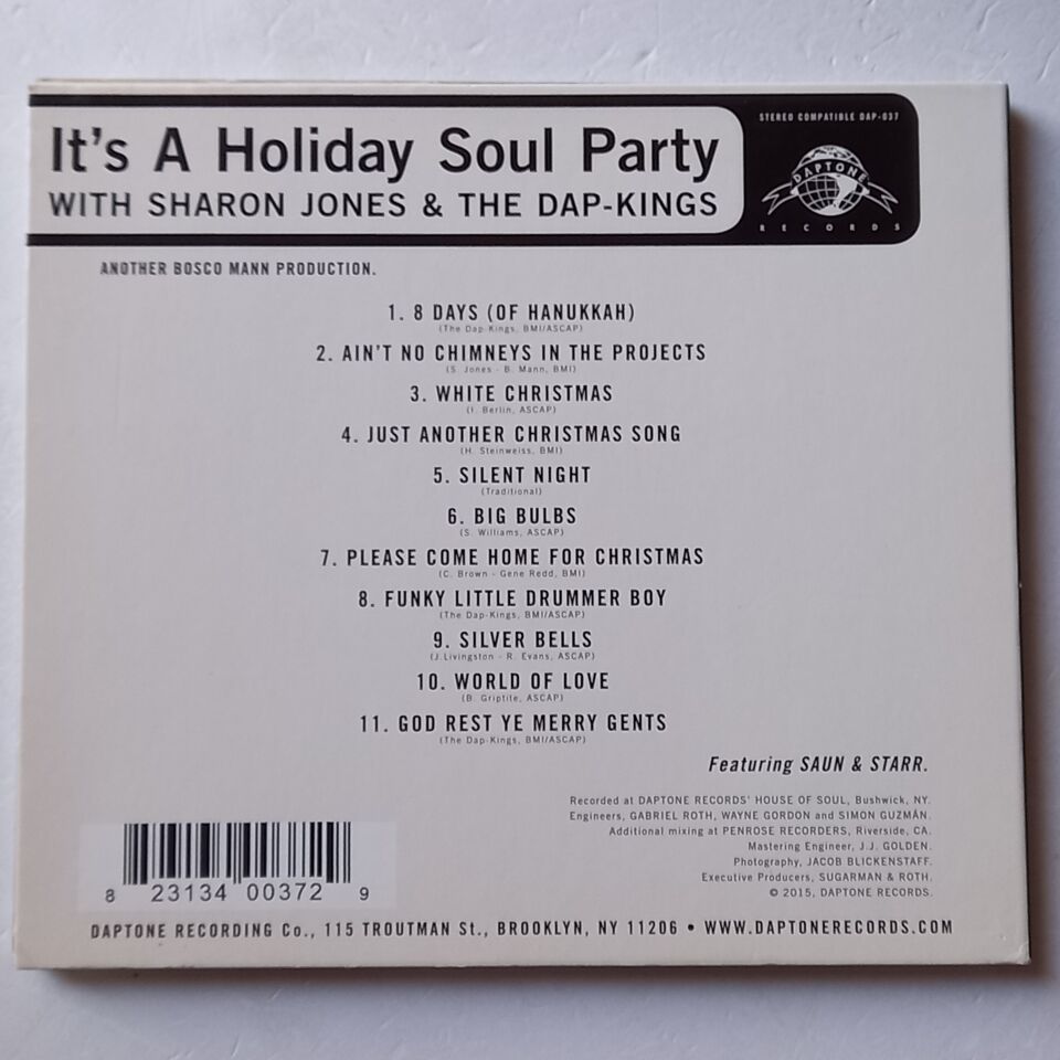 SHARON JONES & THE DAP-KINGS – IT'S A HOLIDAY SOUL PARTY (2015) - CD DIGIPAK 2.EL